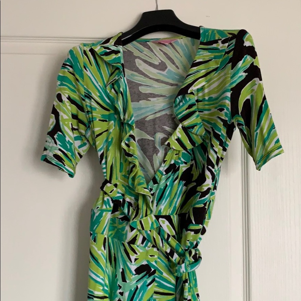 Lilly Pulitzer cotton wrap dress